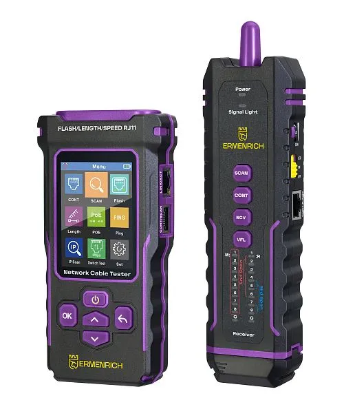 Многофункциональный кабельный тестер Ermenrich NetGeeks NP50,  1