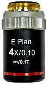 Объектив фазовый планахроматический Levenhuk 4x/0,10, беск/0,17
