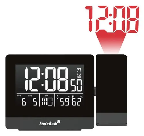 Часы-термометр Levenhuk Wezzer BASE L70 с проектором,  1