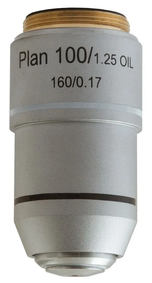 Объектив планахроматический Levenhuk MED 100x,  1