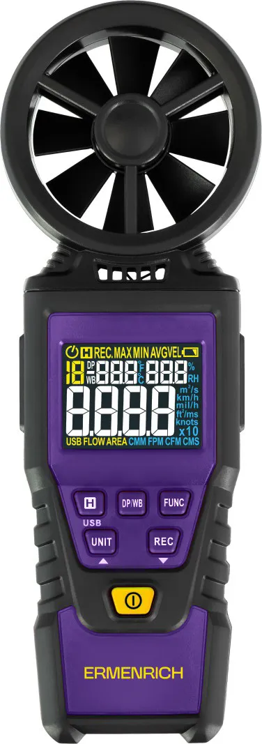 Цифровой анемометр Ermenrich Seek DN30,  1
