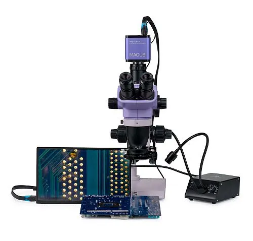 Микроскоп стереоскопический цифровой MAGUS Stereo D8TR LCD для ремонта и пайки,  1
