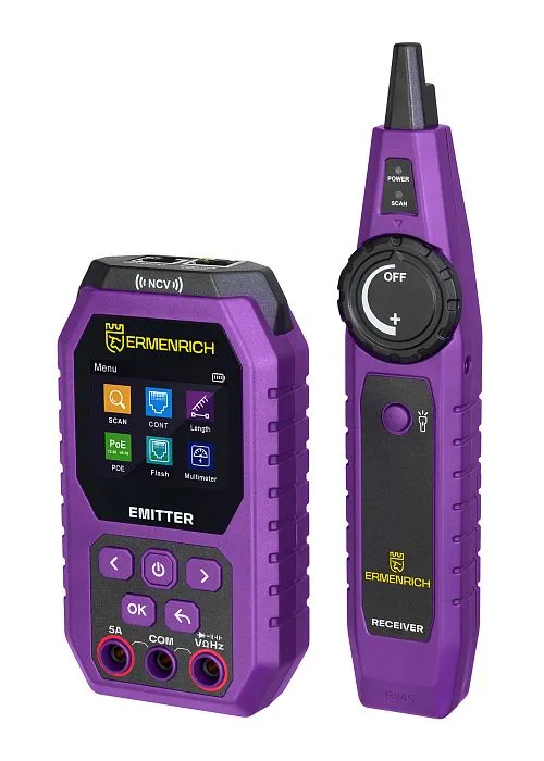 Кабельный тестер с мультиметром Ermenrich Ping SM75,  1