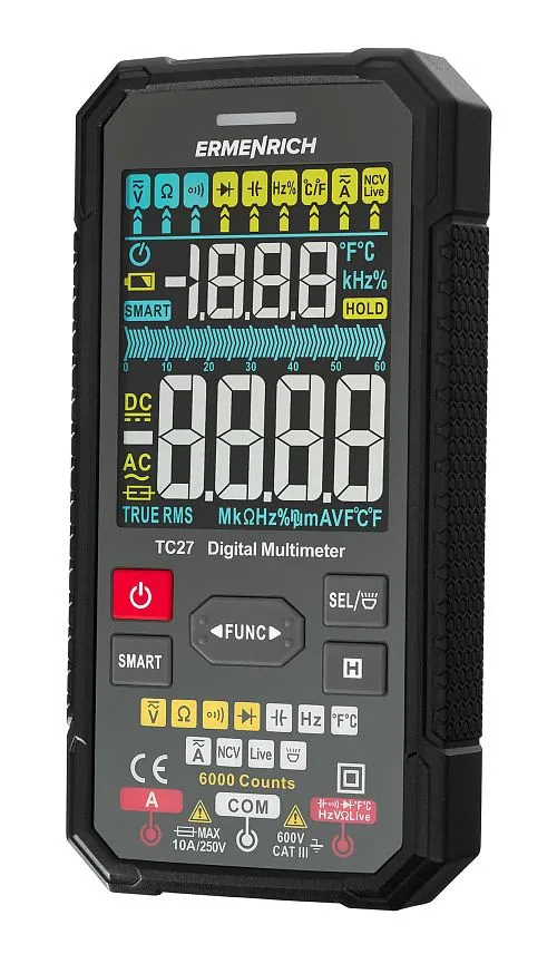 Цифровой мультиметр Ermenrich Zing TC27,  1