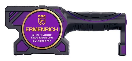 Рулетка с лазерным дальномером («3 в 1») Ermenrich Reel SLR700 PRO,  1