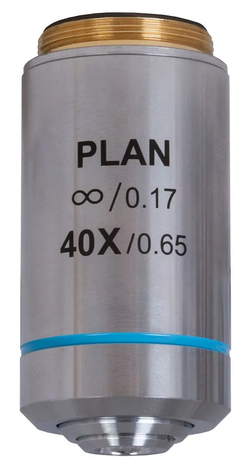 Объектив планахроматический Levenhuk MED 40x/беск,  1