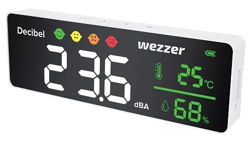 Шумомер-термогигрометр Levenhuk Wezzer Teo TH70,  1