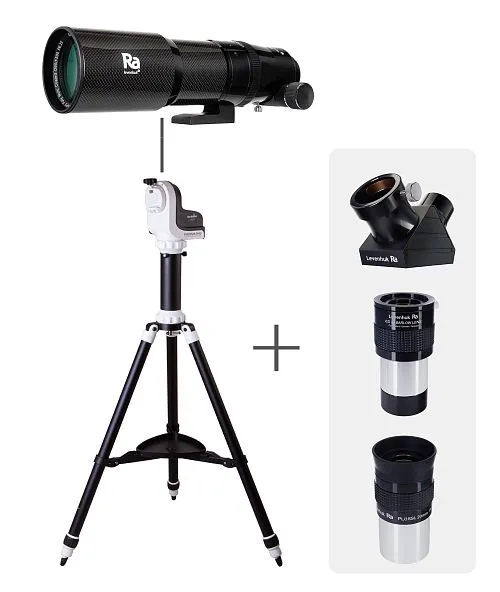 Levenhuk Ra R80 ED Doublet Carbon Kit,  1