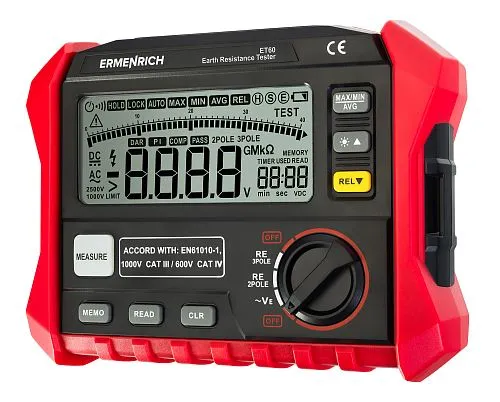 Тестер заземления Ermenrich Ping ET60,  1