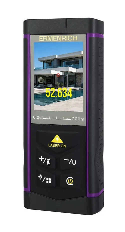 Лазерная рулетка Ermenrich PRO LR200, с камерой,  1