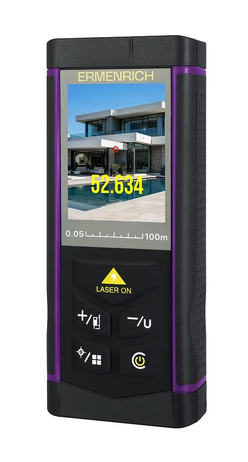 Лазерная рулетка Ermenrich PRO LR100, с камерой,  1