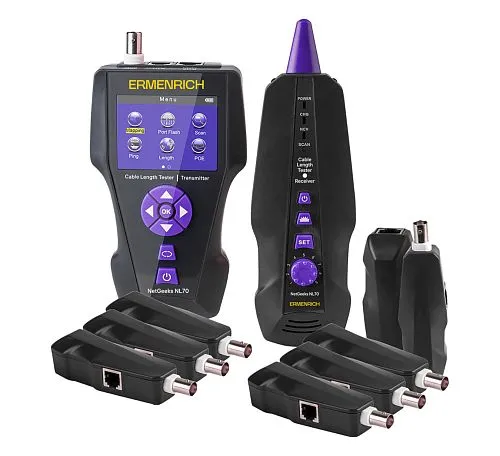 Измеритель длины кабеля Ermenrich NetGeeks NL70,  1