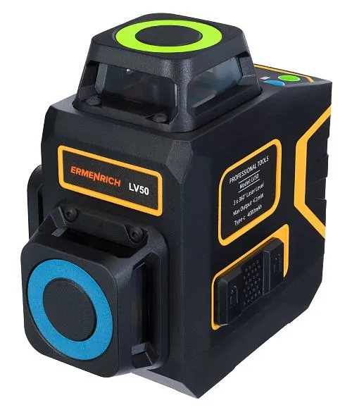 Лазерный уровень Ermenrich PRO LV50, черный,  1
