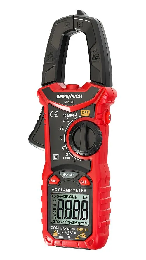Токоизмерительные клещи Ermenrich Ping MK20, красный,  1