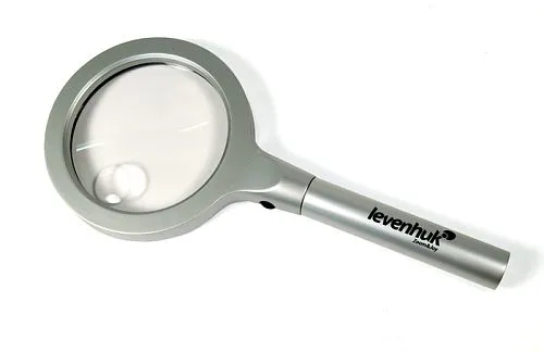 Лупа Levenhuk Zeno 600, 2,5x/5x, 90/21 мм, 12 LED, металл,  1