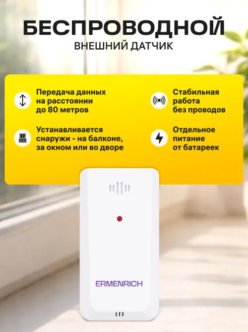 Метеостанция Ermenrich Report WR30,  15