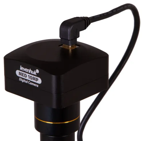 Микроскоп цифровой Levenhuk MED D30T, тринокулярный,  10