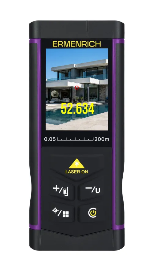Лазерная рулетка Ermenrich PRO LR200, с камерой,  4