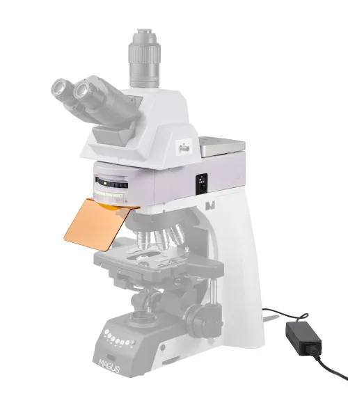 Насадка эпи-люминесцентная MAGUS Epi-FL05 LED, блоки люминесцентных фильтров B/G/UV/R,  15