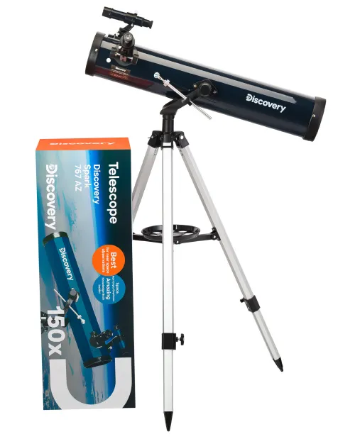 Телескоп Levenhuk Discovery Spark 767 AZ с книгой,  2