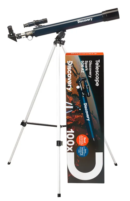 Телескоп Levenhuk Discovery Spark 506 AZ с книгой,  2