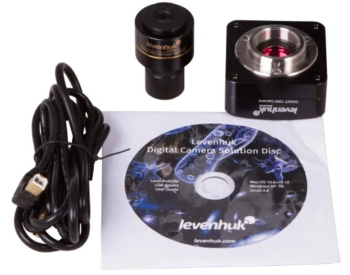 Микроскоп цифровой Levenhuk D900T, 10 Мпикс, тринокулярный,  10
