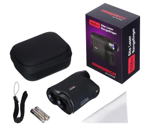Лазерный строительный дальномер Ermenrich LR1500, черный,  2