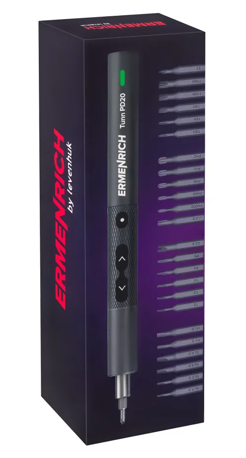 Отвертка для точных работ Ermenrich Tunn PD20, серый,  9