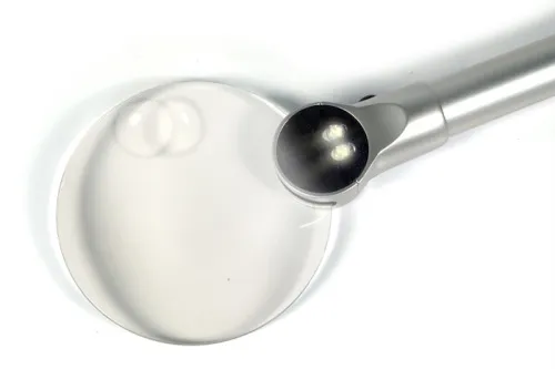 Лупа Levenhuk Zeno 400, 2/4x, 88/21 мм, 2 LED, металл,  4