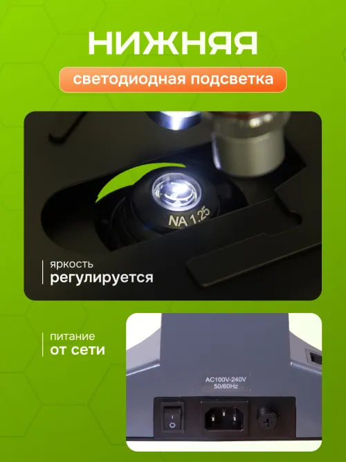 Микроскоп Levenhuk 700M, монокулярный,  23