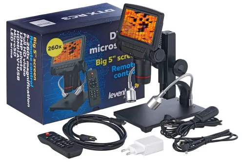 Микроскоп с дистанционным управлением Levenhuk DTX RC3,  2