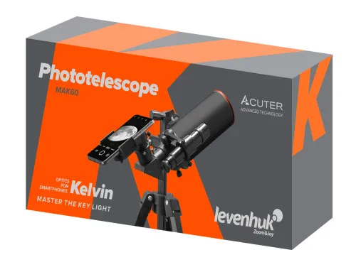 Фототелескоп Levenhuk Kelvin MAK60 mini AZ,  12