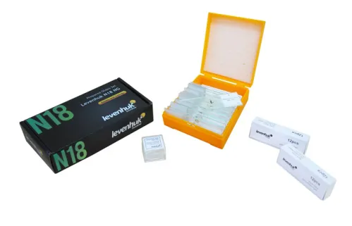 Набор готовых микропрепаратов Levenhuk N18 NG,  2