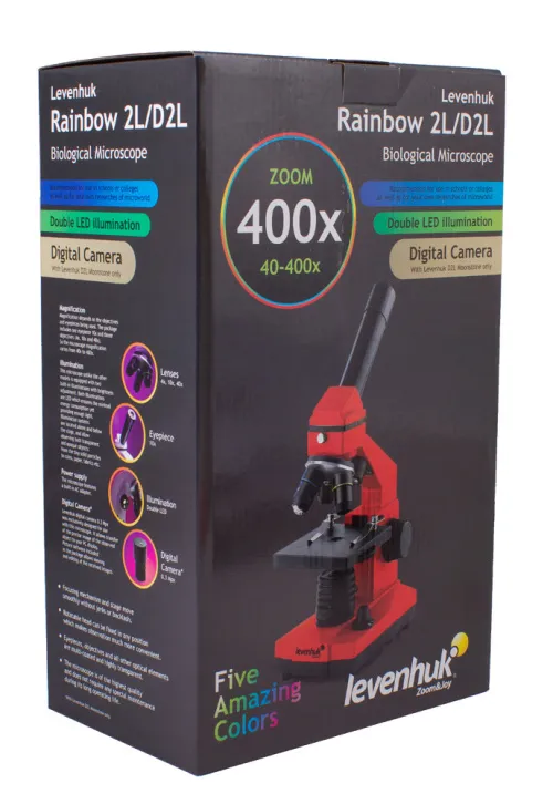 (RU) Микроскоп Levenhuk Rainbow 2L PRO Amethyst\Аметист,  16