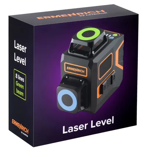 Лазерный уровень Ermenrich PRO LV40, черный,  10