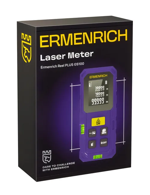 Лазерная рулетка Ermenrich Reel PLUS GS100,  7