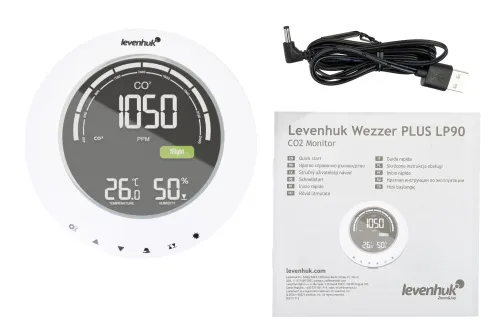 Детектор углекислого газа Levenhuk Wezzer PLUS LP90,  3