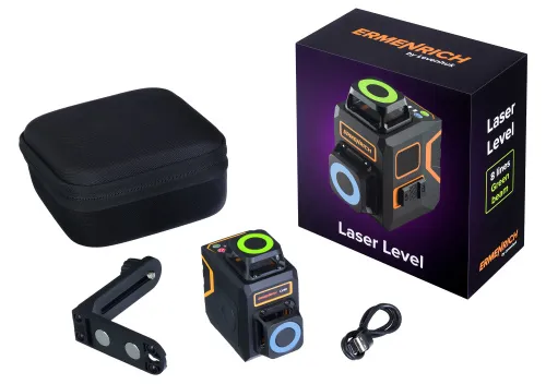 Лазерный уровень Ermenrich PRO LV40, черный,  2