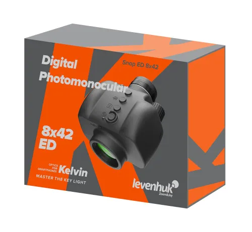 Фотомонокуляр цифровой Levenhuk Kelvin Snap ED 8x42,  3