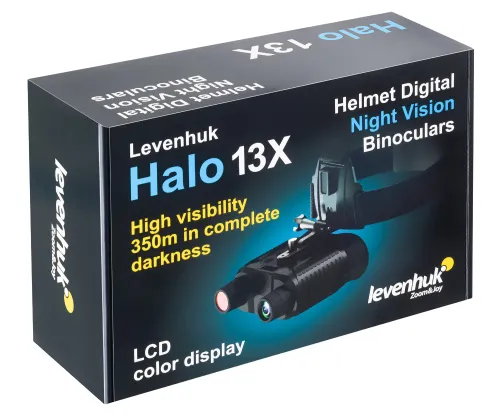 Бинокль цифровой ночного видения Levenhuk Halo 13X Helmet, с креплением на голову,  13