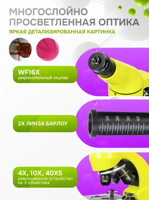 Микроскоп Levenhuk Rainbow 50L PLUS,  30
