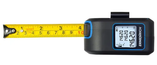 Рулетка с лазерным дальномером Ermenrich Reel SLR640, синий,  2