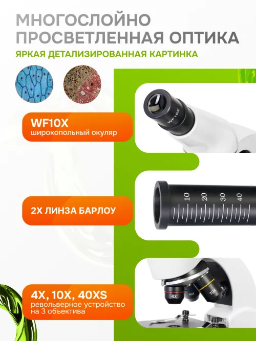 Микроскоп Levenhuk Rainbow 50L,  4