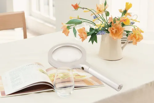 Лупа Levenhuk Zeno 600, 2,5x/5x, 90/21 мм, 12 LED, металл,  7