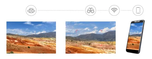 Фотомонокуляр цифровой Levenhuk Kelvin Snap 8x25,  7