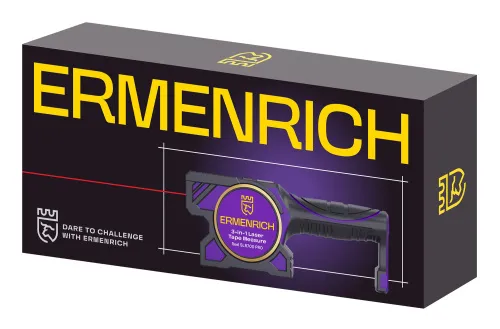 Рулетка с лазерным дальномером («3 в 1») Ermenrich Reel SLR700 PRO,  2
