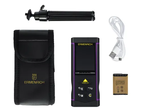 Лазерная рулетка Ermenrich PRO LR200, с камерой,  2