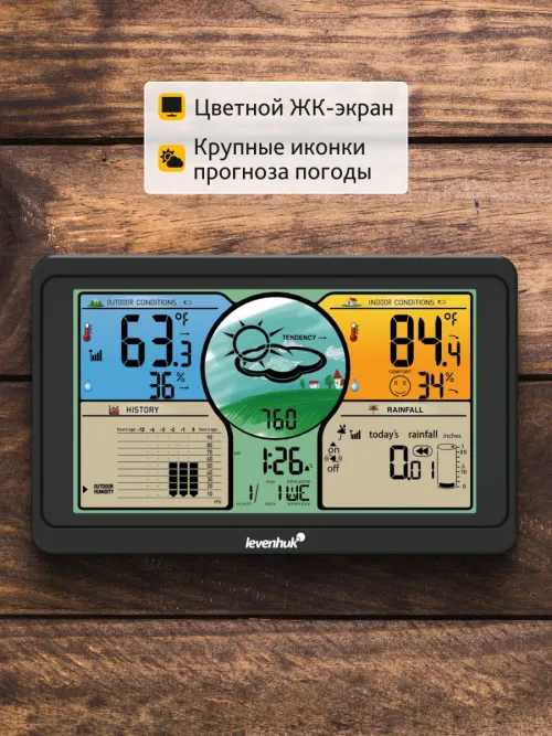 Метеостанция Levenhuk Wezzer PLUS LP70,  15