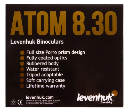 Бинокль Levenhuk Atom 8x30,  15