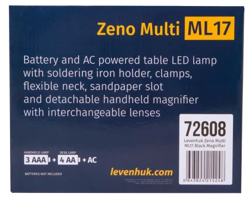 Мультилупа Levenhuk Zeno Multi ML17, черная,  14